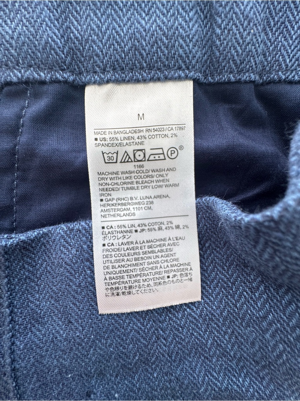 Banana Republic Linen Blend Herringbone Culotte Shorts NWT Size M - Picture 8 of 9